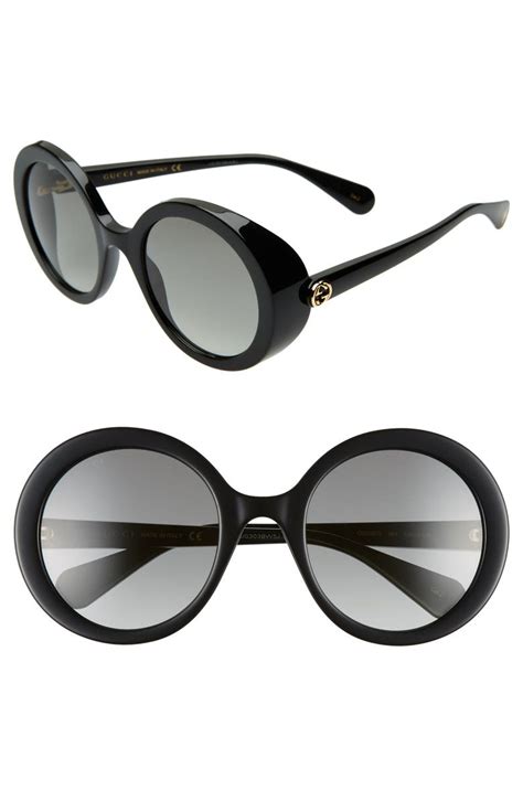 gucci ladies wrap sunglasses|gucci 53mm round sunglasses.